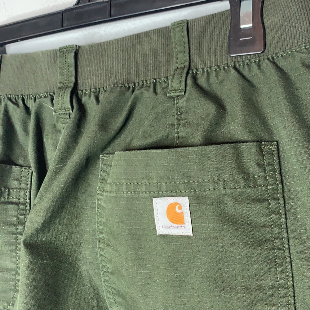 Carhartt Army Green Original Fit Shorts Women's Size 10 - Picture 4 of 7